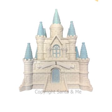 Castle Bank /Blue - Piggy Bank - C140-Blue - Santa & Me