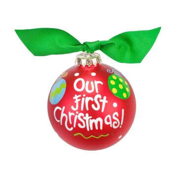 Our First Christmas Glass Ornament - CHMAS-1CHR - Santa & Me