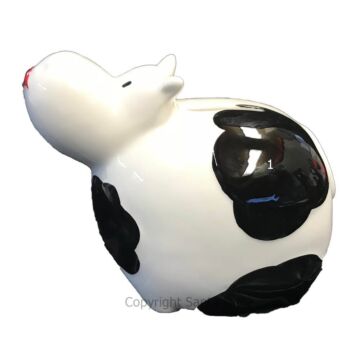 Small - Raised Cow Design - Piggy Bank - CR110 - Santa & Me