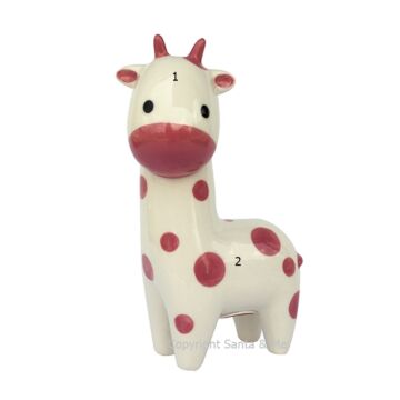 Giraffe Bank /Pink - Piggy Bank - GiraffePink - Santa & Me