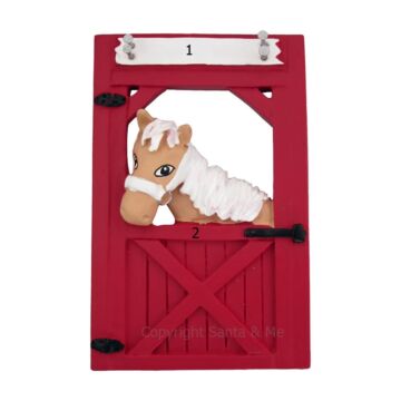Horse In Stable /Tan - OC111-Tan - Santa & Me