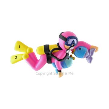 Scuba Diver /Female - OC124-F - Santa & Me