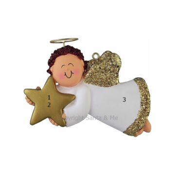 Angel with Star /Brown - OC152MBR - Santa & Me