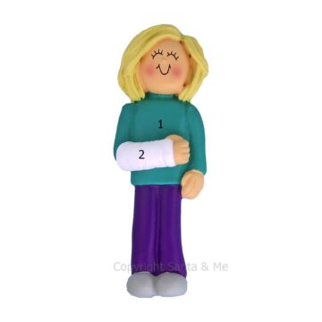 Cast On Arm /Female Blonde - OC254-FBL - Santa & Me