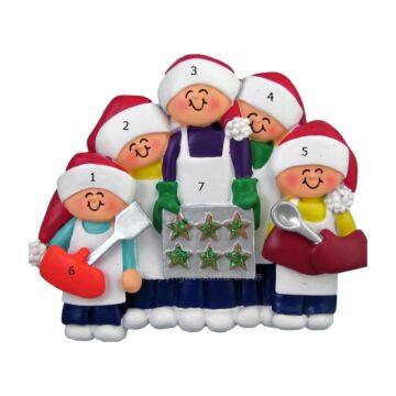 Family Baking Cookies /5 - OC271-5 - Santa & Me