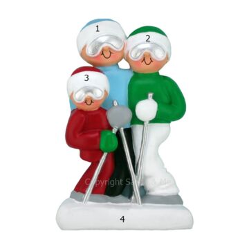 Skiing Family /3 - OC282-3 - Santa & Me