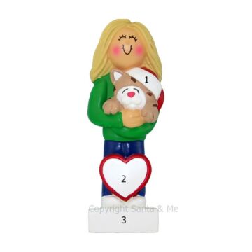 Cat Lover /Female Blonde - OC321-FBL - Santa & Me
