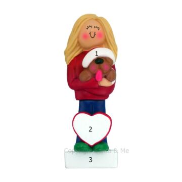 Dog Lover /Female Blonde - OC323-FBL - Santa & Me