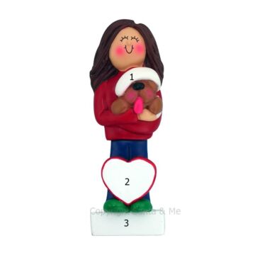 Dog Lover /Female Brown - OC323-FBR - Santa & Me