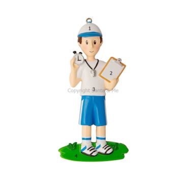 Coach With Whistle And Clipboard