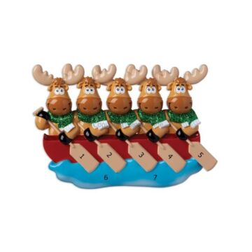 Moose Family On Canoe /5