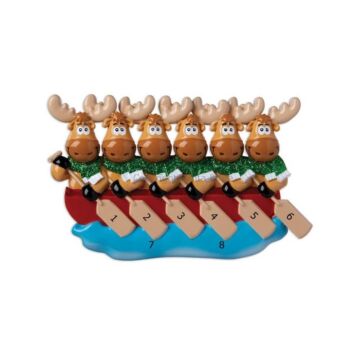 Moose Family On Canoe /6