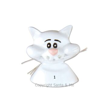 Cat Add On /White OR - OR857-WhiteC - Santa & Me