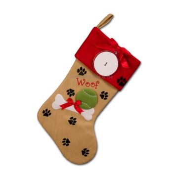 Doggie Paws /Stocking - PBS133DR - Santa & Me