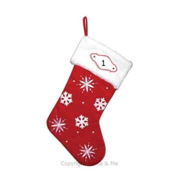 Snowflake Stocking - PBS149SF - Santa & Me
