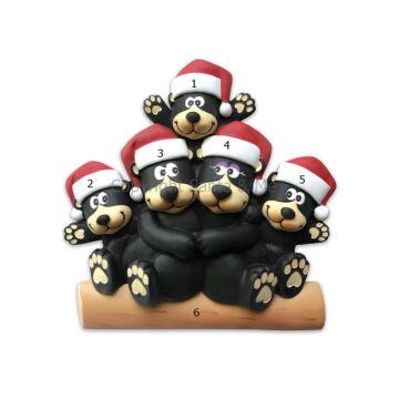 Black Bear Family /5 (Table Decorations)