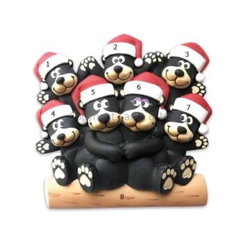 Black Bear Family /7 (Table Decorations)
