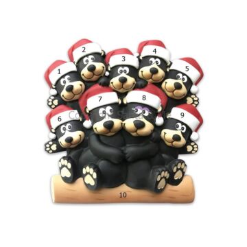 Black Bear Family /9 (Table Decoration)