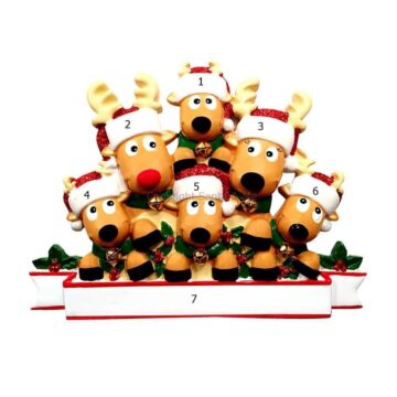 Reindeer Family / 6 (Table Decoration)