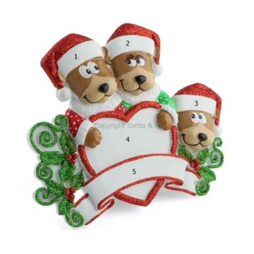 Brown Bear Family /3 (Table Decoration)
