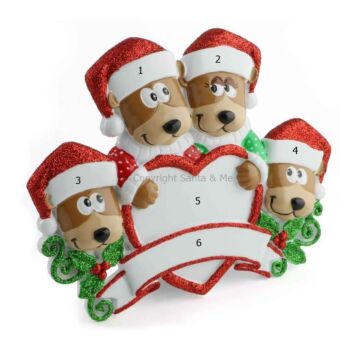 Brown Bear Family /4 (Table Decoration)