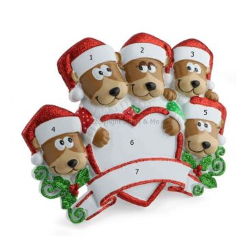 Brown Bear Family /5 (Table Decoration)