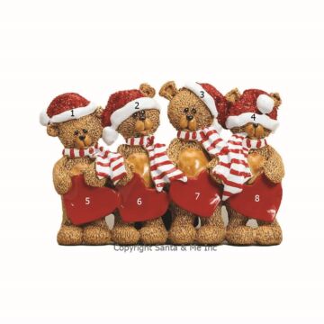 Stocking Cap Bears /4 (Table Decoration)