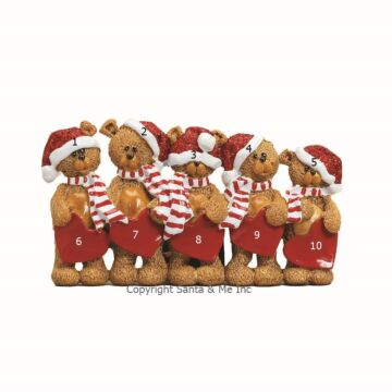 Stocking Cap Bears /5 (Table Decoration)