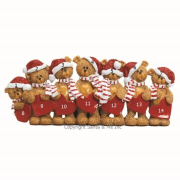 Stocking Cap Bears /7 (Table Decoration)
