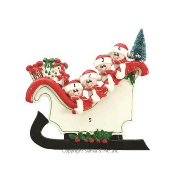 Sleigh Family /4 (Table Decoration)