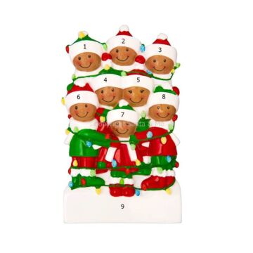 Family Tangled In Lights / 8 (Ethnic)