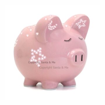 Large Night Light Piggy Bank / Pink