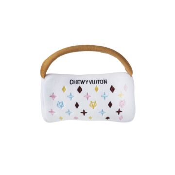XL - White Chewy Vuiton Handbag Toy (Pets)