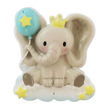 Baby Elephant/ Blue