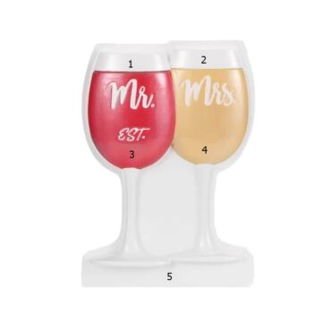 Mr. & Mrs. Wine Glasses