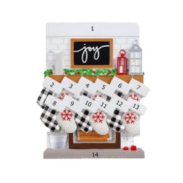 Table Top - Fireplace Mantle / 12