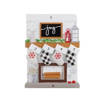 Table Top - Fireplace Mantle / 4