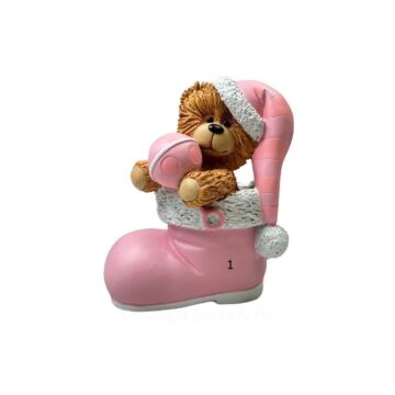Teddy Bear Stocking - Pink
