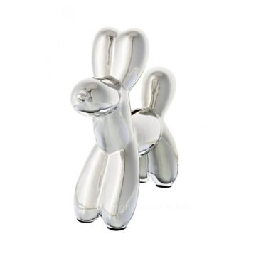 Silver Balloon Dog Bank