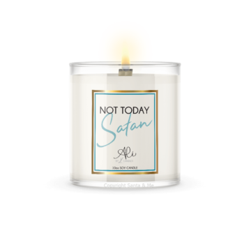 Not today Satan (10oz Candle)