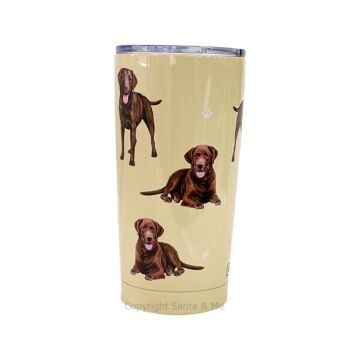 Chocolate Lab Stainless Steel Tumbler (16oz)