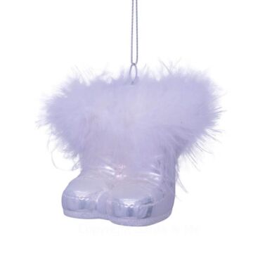 White Fashion Ski Boots - Glass