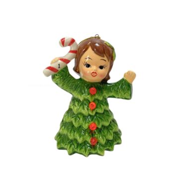 Vintage Tree Girl w/ Candy