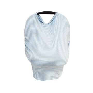 Car Seat Cover - Milk Blue And White 
