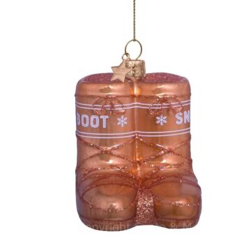 Powder Brown Opal Snow Boots - Glass