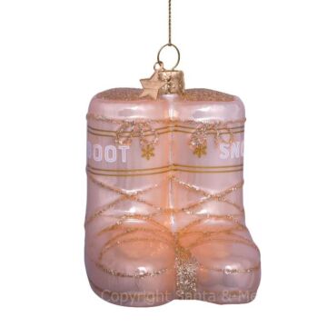 Champagne Opal Snow Boots - Glass