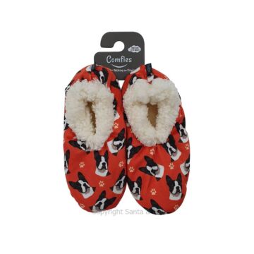 Boston Terrier Fawn Slippers Comfies