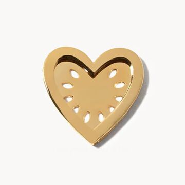 18kt Gold Plating Heart Locket Photo Holder 