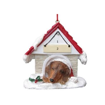 Dachshund Red /Doghouse with Magnet