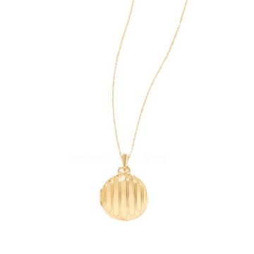 18kt Gold Plating Mermaid Locket Necklace